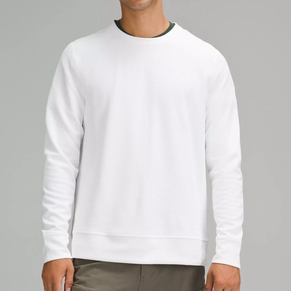 lululemon athletica Other - NWOT! LULULEMON 🍋 Shift Stitch Classic-fit Long-sleeve Waffle Shirt In White